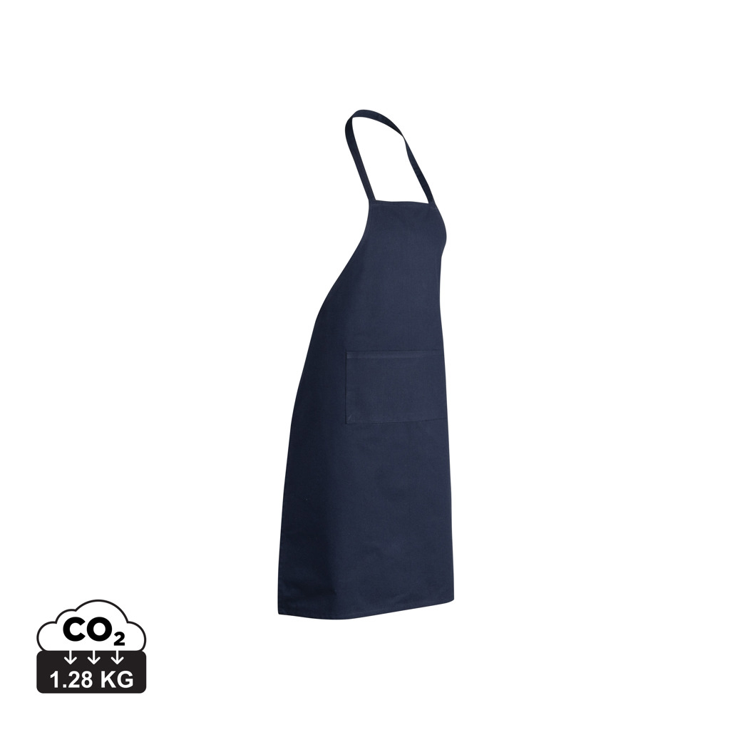Tablier en coton recyclé personnalisé Impact Bleu marine